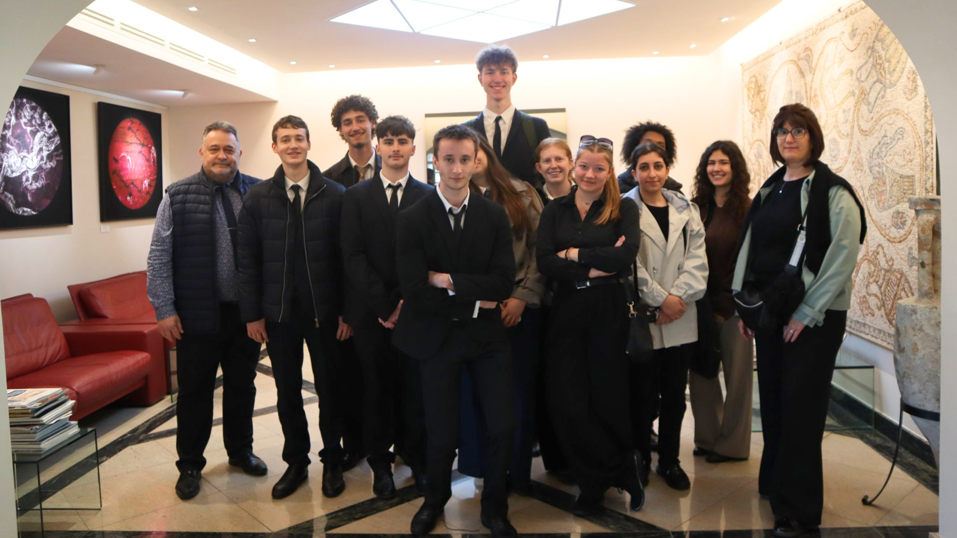Nos étudiants visitent les caves du Domaine E. Guigal